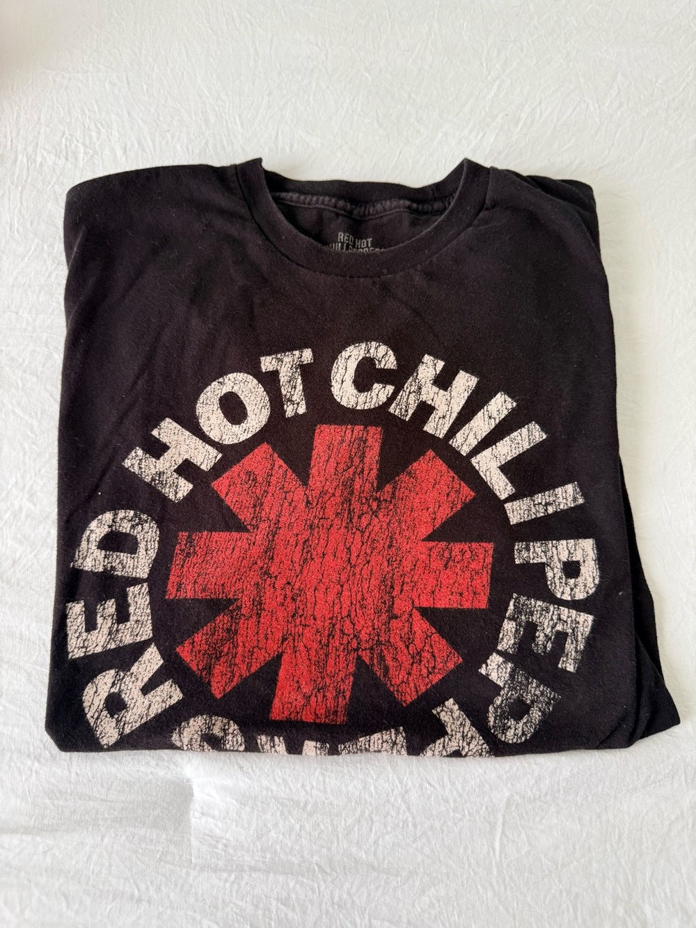 Red Hot Chili Peppers Black Band Tee with Red Logo